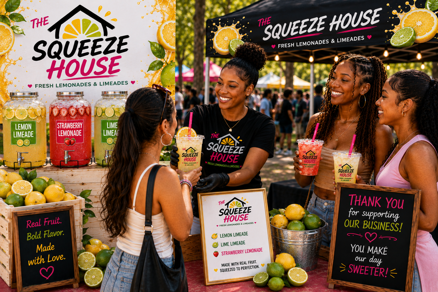 The Squeeze House lemonade stand